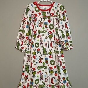 Little Girls The Grinch Flannel Holiday Nightgown 4T BNWT